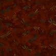 Batik Bandana - Amber Dragonflies - Approx 20" X 20"
