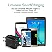 Samsung Fast Adaptive Charger for Galaxy S6/Edge/Edge-6/Note 4 with Micro USB Sync & Charging Cable - Black