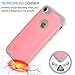 iPhone 7 Case, Tekcoo™ [TBaron Series] iPhone 7 (4.7 INCH) Bumper Case Shock Absorbing Hard Hybrid Slim Thin Cute Cover [Scratch Proof] Plastic Shell + TPU Rubber Inner [Baby Pink]