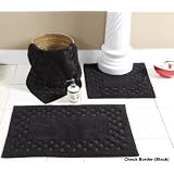 Check Border Black Bathmat & Sets