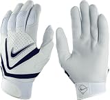 2008 Nike Diamond Elite VI Batting Glove - White/Navy
