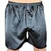 Evolatree Men's Satin Boxers - Silver Gray - Small