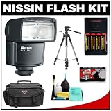 Nissin Digital Speedlite Di466 Flash Unit + Batteries & Charger + Diffuser + Accessory Kit for Panasonic/Olympus E-5, E-30, E-3, Evolt E-420, E-620, Pen E-PL2 Digital SLR Cameras