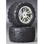 SS 3.8" Chrome Wheels w/Talon Tires (2): Revo 3.3
