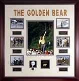 Jack Nicklaus Framed Multiple Photos and Autographed Golf Ball Piece