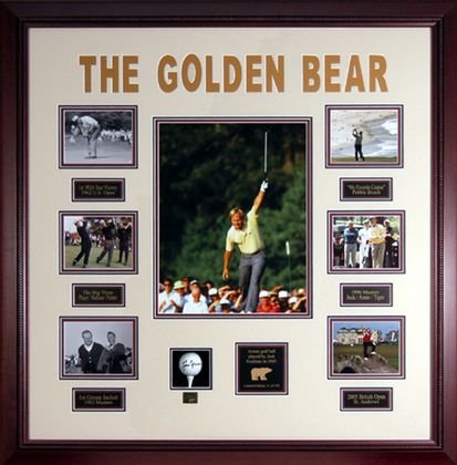 Buy Jack Nicklaus - Jack Framed Multi-Photo W Autograph Golf Ball by Mounted Memories