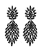Women's Bohemian Tribal Style Rhinestone Studded Clip On Fashion Earrings