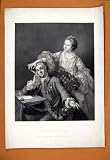Garrick And Wife Old Print Antique Portrait Fine Art
