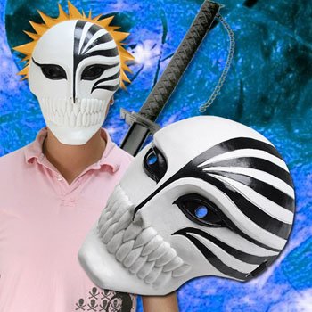Cosplay Bleach Anime Ichigo Mask Zangetsu Mask