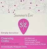 Summer's Eve Cleansing Cloth Simply Sensitive, 16 Count (Pack of 3)