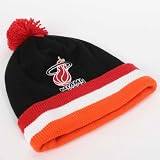 Miami Heat - Cuffed Pom Beanie By Mitch and Ness