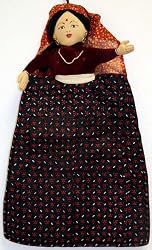 Ethnic Doll - Nepali Culture in Gurung Doll from Nepal - Wall hanger for mail and room decoration