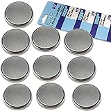 HQRP 10 Pack Lithium Coin Battery compatible with Polar FT4,FT4F, FT7, FT7M Heart Rate Monitor Training Computer plus Coaster