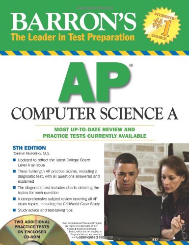 Barron's AP Computer Science A with CD-ROM (Barron's: the Leader in Test Preparation)