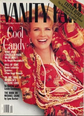 Vanity Fair Magazine December 1992 Candice Bergen (Single Back Issue)