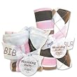 Blooming Bouquet Gift Sets - PREP SCHOOL PINK - Bib & Burp Set