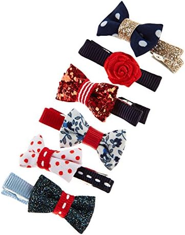 Accessorize Womens 6 x Mini Bow Salon Clips