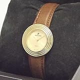 PIERRE CARDIN Round Gold-tone Watch with Leather Strap. Model: PC3016YC