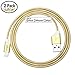 Miger (3.3 Ft/1 Meters) Apple Certified 8-Pin Lightning to Cable for iPhone, iPad Pro, iPad Air, iPad min, iPod (Gold)