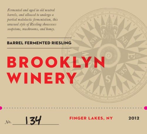 2012 Brooklyn Winery Barrel Fermented Riesling 750 mL