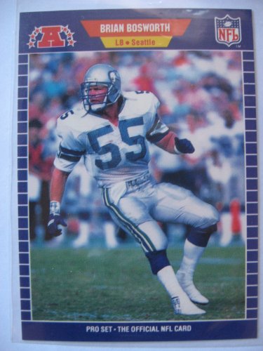 Brian Bosworth LB Seattle Seahawks (Pro Set #391) - 1989 NFL