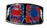 Z267 Robot Duel Belt Buckle Rock 'Em Sock 'Em