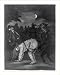 Historic Print (M): [A tarred and feathered man standing on hands and feet with a rop...