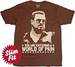 The Big Lebowski World of Pain Brown T-shirt Tee