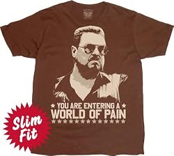 The Big Lebowski World of Pain Brown T-shirt Tee
