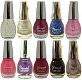 Faith Cosmetics 10 Crystal Finish Nail Polish Set