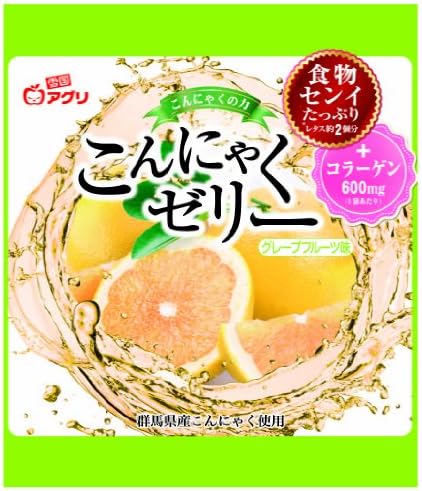 Snow Country Agri konjac jelly grapefruit taste (18gX6 pieces) X6 bags