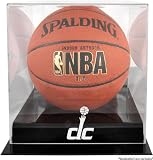 Mounted Memories Washington Wizards Blackbase Team Logo Basketball Display Case With Mirrored Back
