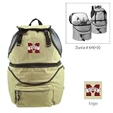 Mississippi State Bulldogs NCAA Zuma Insulated Backpack (Beige) (Embroidered Logo)