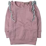 《H28年秋冬物》 nico hrat(ニコフラート) 製品洗い加工済み 30/10綿裏毛フリルトレーナー 120cm/PK NO.B-260367