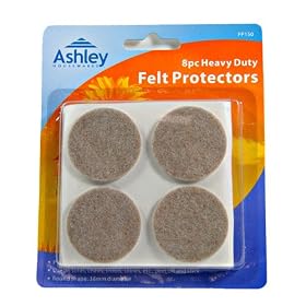 8 Pack Heavy Duty Felt Protectors For Use on Sofas, Chairs, Stools, Tables, etc. 38 mm Diameter