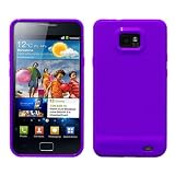 Lila Silikon Hülle Schutzhülle Tasche Case für Samsung Galaxy S2 i9100
