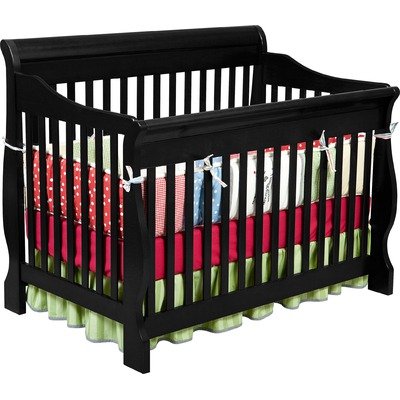 Delta Childrens Products Canton 4 in 1 Convertible Crib, Black