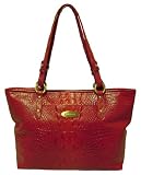 Brahmin Medium Alden Zinnia Croc Print Purse