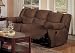 Double Reclining Sofa in Chocolate Microfiber - Coaster