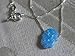 Petite Blue Opal Hamsa Necklace and 925 Silver Chain