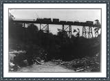 Historic Print (S): Bridge on the Uganda Railway made of American steel and put in place under American dire