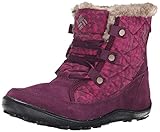 Columbia Women's Minx Shorty OH Print2 Cold Weather Boot, Purple Dahlia/Wet Sand, 8.5 M US