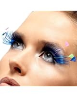 Fever Women's Royal Blue Eyelashes with Pastel Plumes