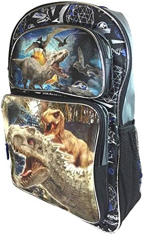 Jurassic World T-rex & Tyrannosaurus Rex 16" Backpack for Kids & Boy Back to School Bag - Regular
