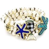 Betsey Johnson Mermaids Tale Starfish Faux Pea