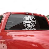 NHL New York Islanders 18'' x 18'' White Logo Decal