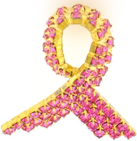 Pin Ribbon Pin Gold Tone Red