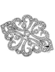 14K White Gold Diamond Brooch - 0.25 Ct. -- LIFETIME WARRANTY