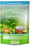 Nurtox: The Best Detox Tea on Amazon- Organic, 100% Natural Herbal Tea Blend- 2-Week Program To Help Lose Weight, Reduce Bloating, Cleanse Your Body, Suppress Appetite, & Improve Digestion- (45 GR)