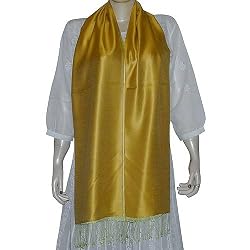 Scarf for Girls Pure Silk Designer Accessory 19 x 72 inches (psrf151)